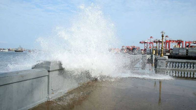 Oleajes intensos se registrarán en toda la costa del país