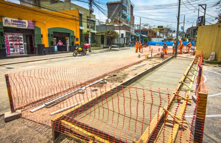 Un 85% de avance registran trabajos en Av. San Jerónimo