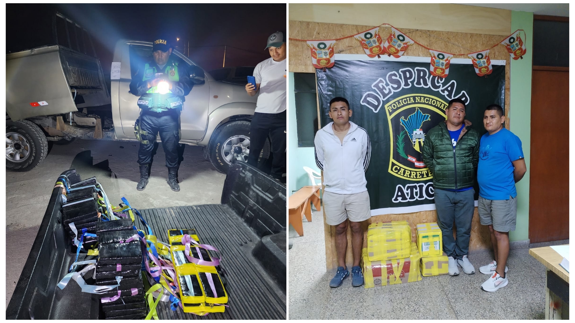 Arequipa: Incautan más de medio millón de soles en clorhidrato de cocaína