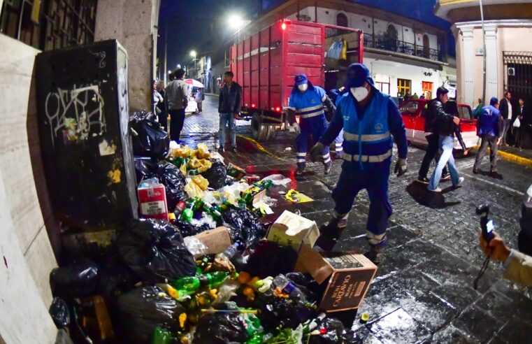 Sobreconsumo deja toneladas de basura en Arequipa tras Año Nuevo