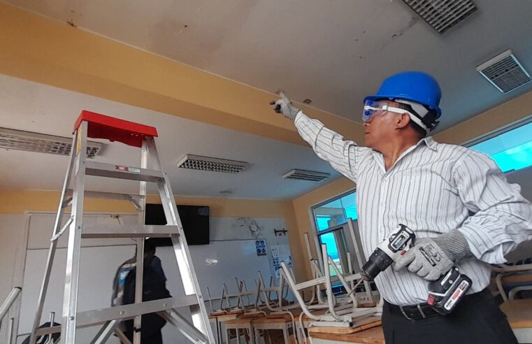 Filtraciones ponen en riesgo inicio de clases en colegio Independencia Americana