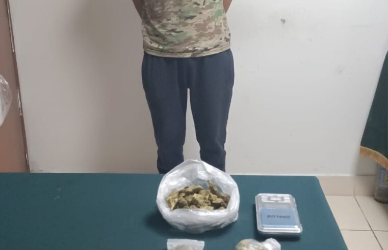 Detienen a presunto microcomercializador de droga en Cerro Colorado