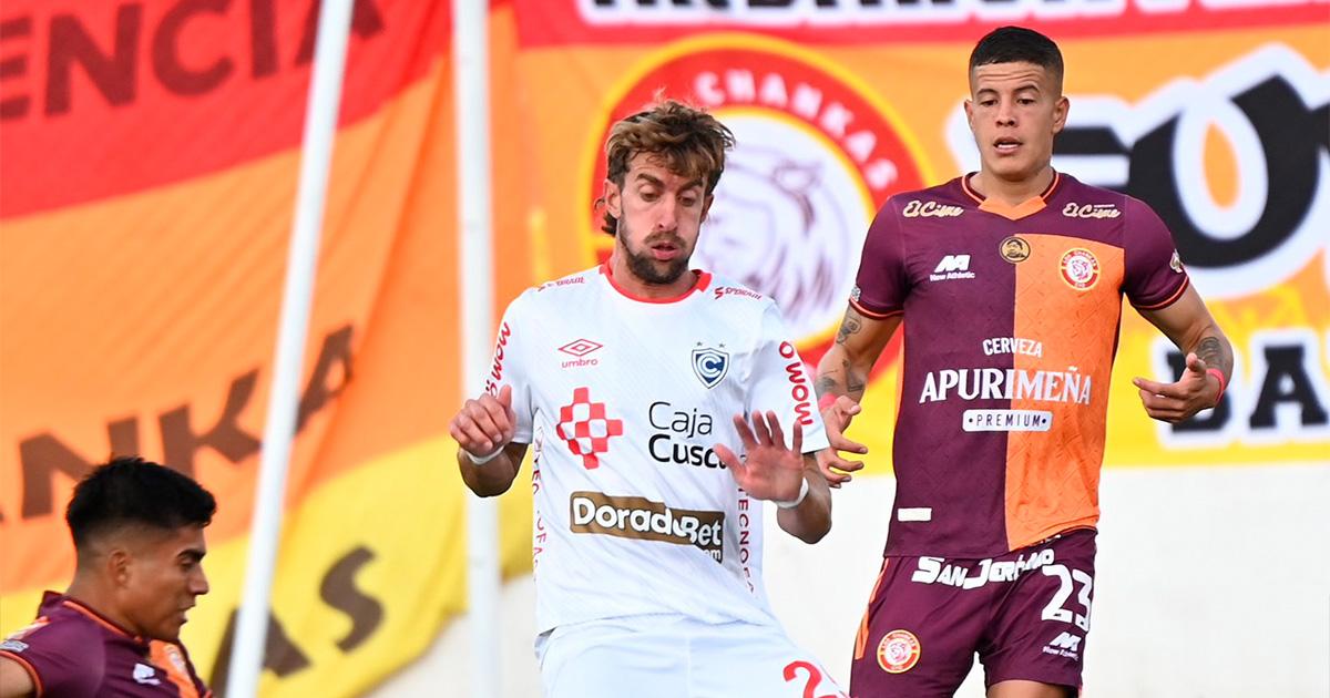 Cienciano sacó un empate en su visita a los Chankas en Andahuaylas