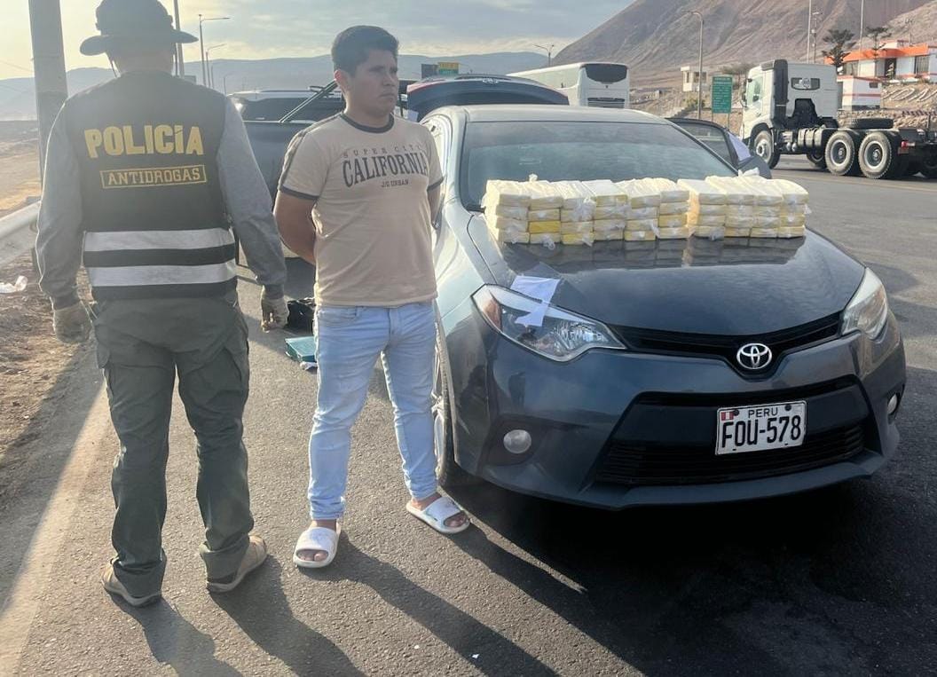 Detienen a hombre con más de S/ 350 mil en cocaína