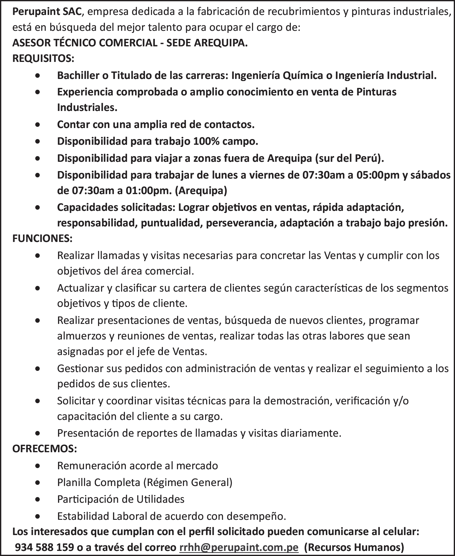 CONVOCATORIA PERUPAINT