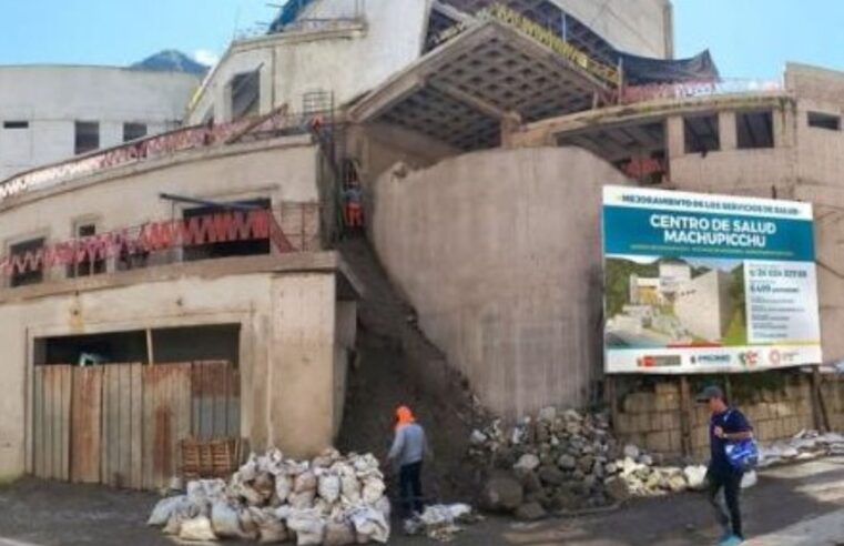 Construcción del nuevo centro de salud Machu Picchu registra avance del 55 %