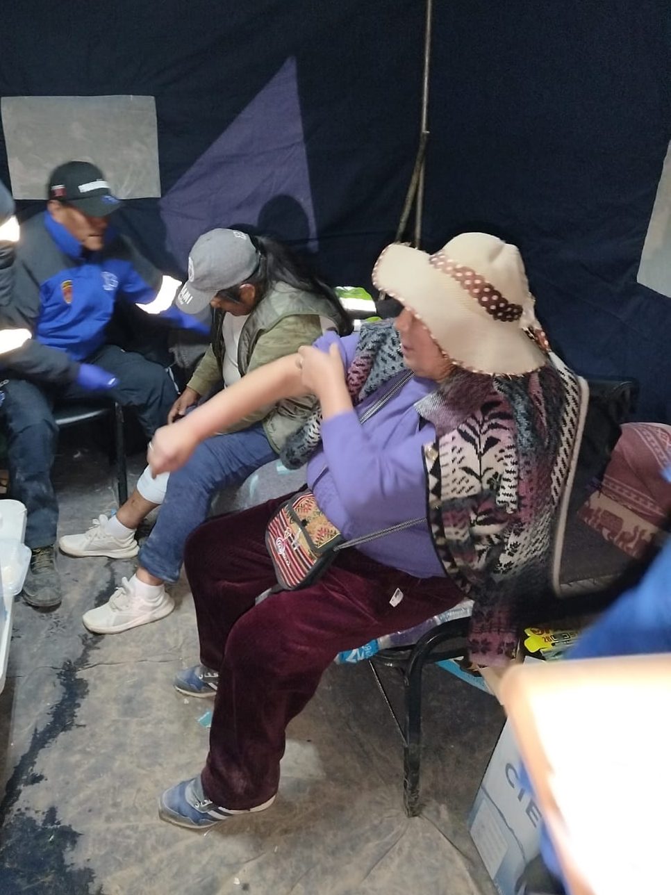 Fatiga, caídas y descompensaciones de cientos de peregrinos fueron atendidas