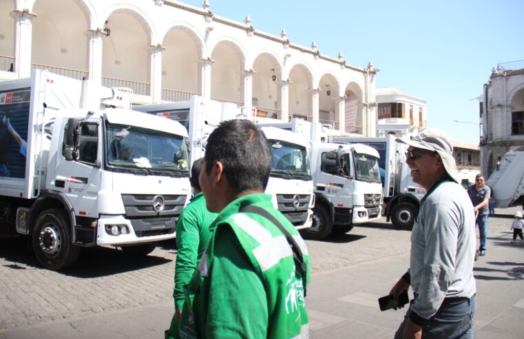 Arequipa recibe 46 compactadoras y espera nuevo botadero para 2026