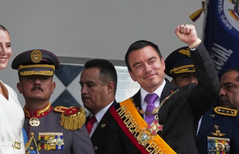 Daniel Noboa juró como presidente de Ecuador para segundo mandato