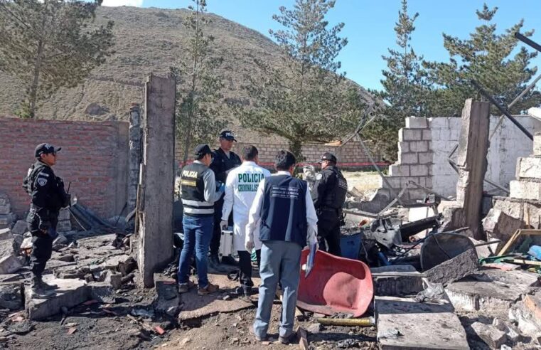 Explosión en taller pirotécnico de Cerro Colorado deja tres muertos