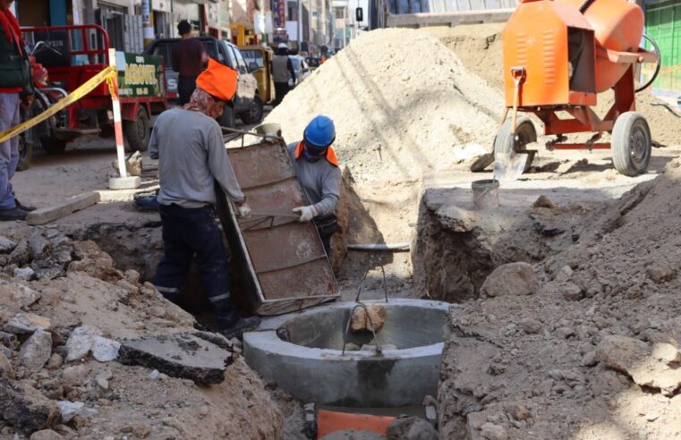 Inician renovación de redes de alcantarillado en Parcona