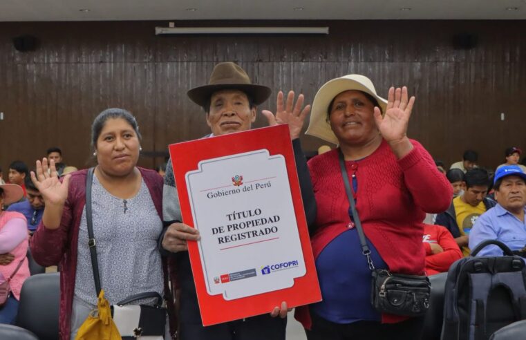 Ley de saneamiento físico legal y formalización beneficia a 20,000 familias