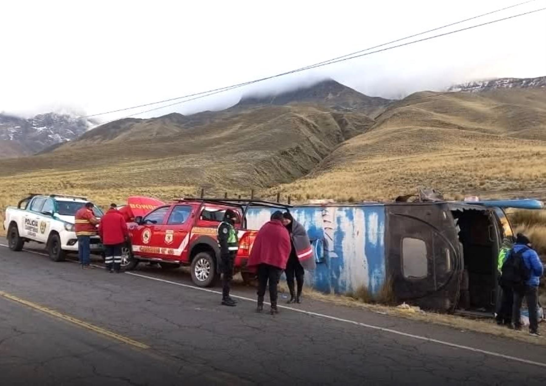 Despiste de un bus interprovincial deja cuatro muertos y 15 heridos