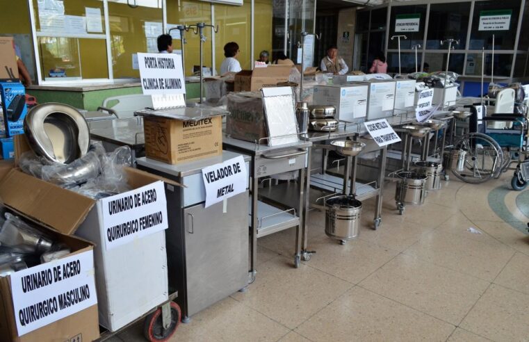 Buscan reubicar equipamiento de hospital almacenado en Honorio Delgado y Goyeneche