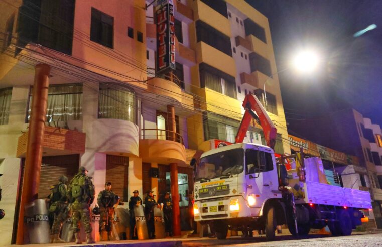 Municipio y PNP clausuran hoteles para reducir informalidad e inseguridad