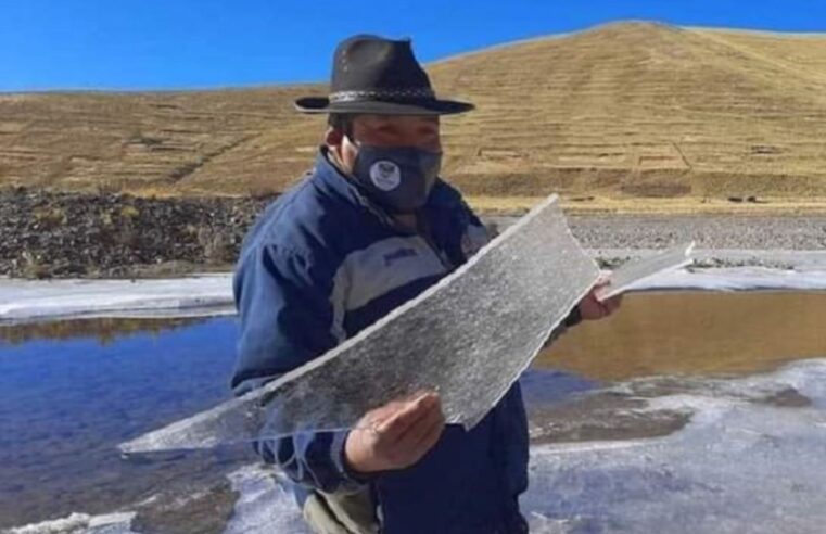 Alerta por pronóstico de heladas intensas que se registrarán desde este jueves