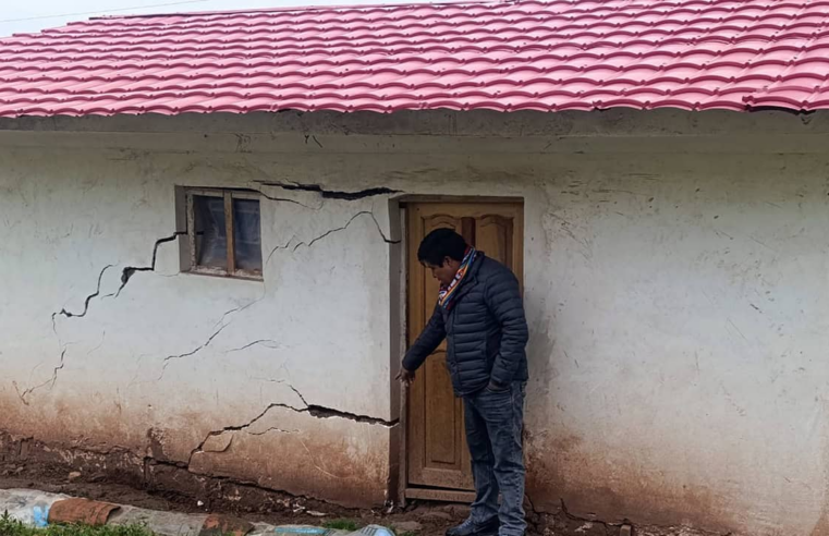 Sismo provocó grietas en viviendas del distrito de Yaurisque, en Paruro