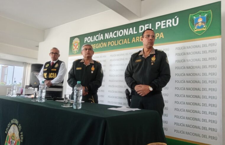 Arequipa registra 235 denuncias por extorsión y 79 muertes por accidentes viales