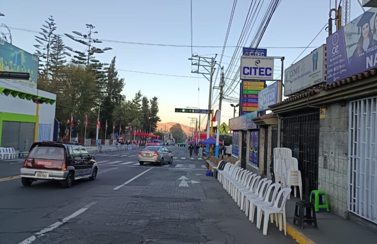 Ahora sí, no habrá venta de sillas en el corso de Arequipa