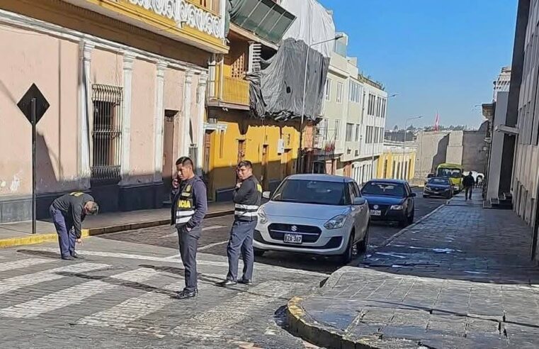 Reportan dos muertos y un herido en el Cercado de Arequipa