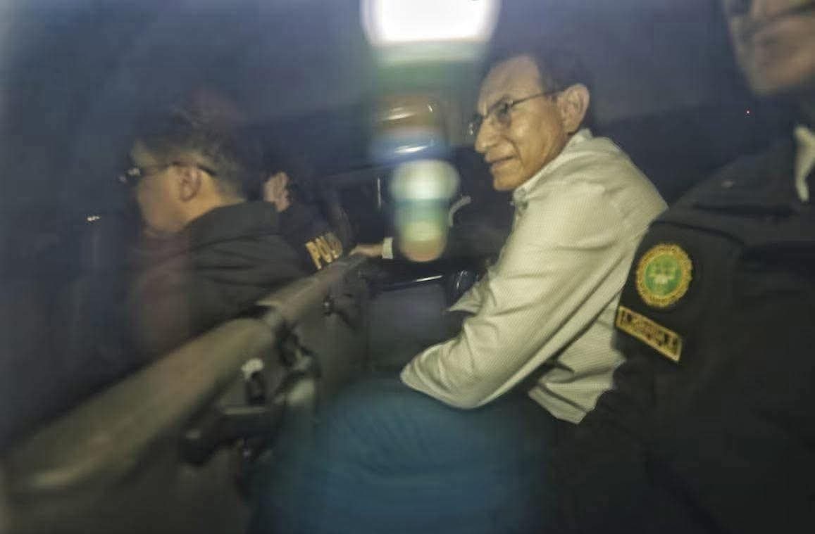 PJ dicta 5 meses de prisión preventiva para el expresidente Martín Vizcarra