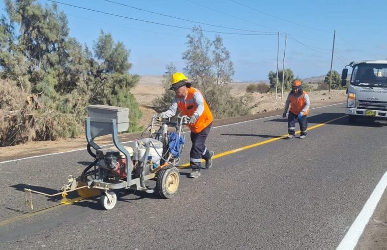 Mantenimiento de via AR-102 con avance del 99 por ciento