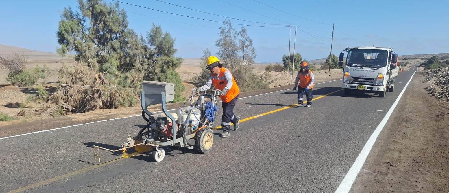 Mantenimiento de via AR-102 con avance del 99 por ciento