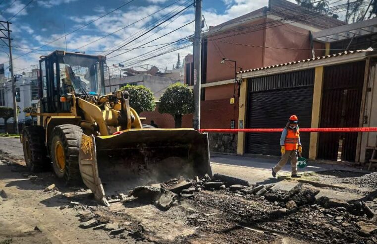 Inician mejoramiento vial en tres arterias de la urbanización Victoria