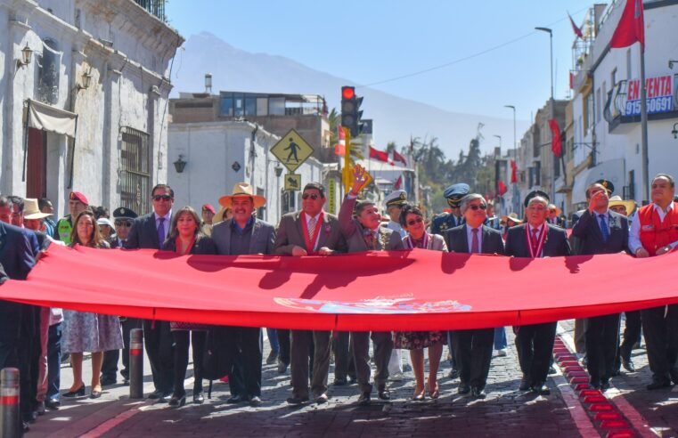 Reviven la fundación de la ciudad de Arequipa con escenificación