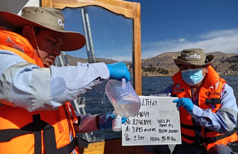 OEFA realizó monitoreo de calidad del agua en las islas flotantes de los Uros
