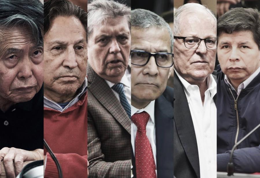 Seis de seis, todos acusados de corrupción