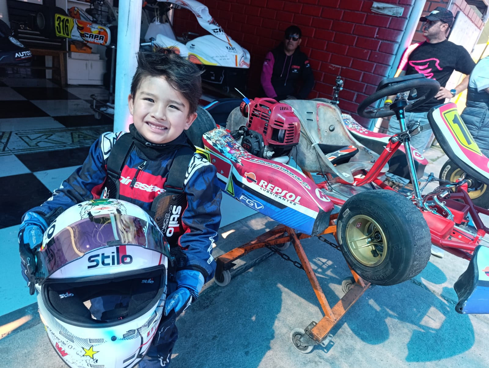 Con solo 5 años, Rafael Gil ruge en el nacional de kartismo