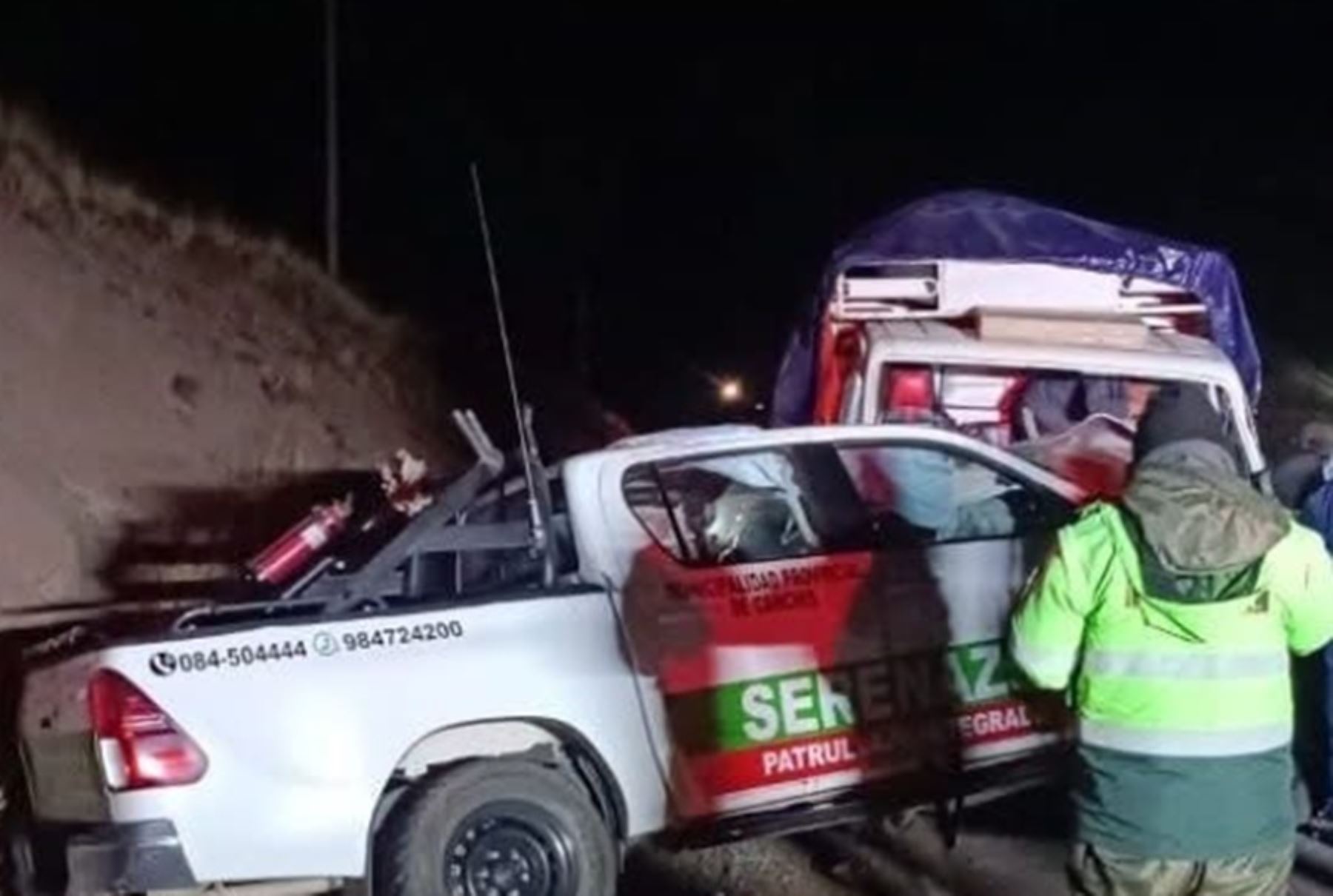 Tres fallecidos y seis heridos en dos accidentes de tránsito