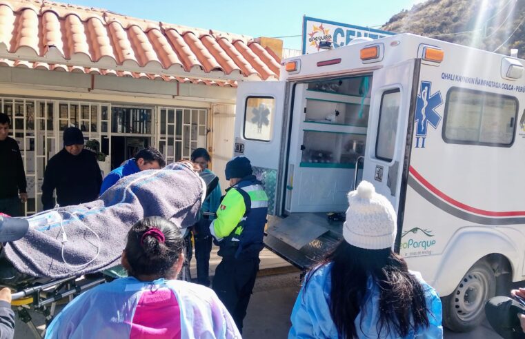 AUTOCOLCA APOYA EN EL TRASLADO DE HERIDOS DE ACCIDENTE DE YURA A LA CIUDAD DE AREQUIPA