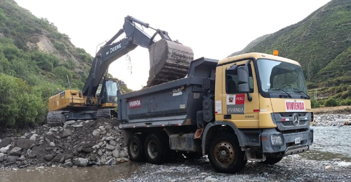 Obras de prevención en Sivia y Anchihuay