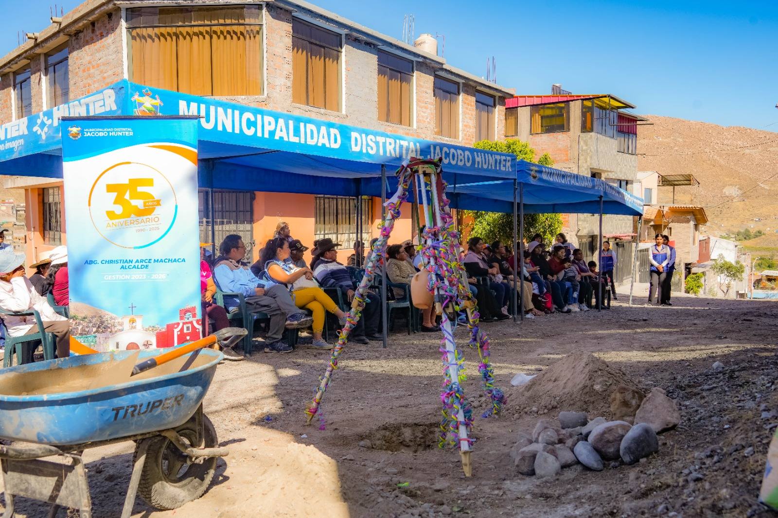 Alcalde de Hunter inicia obra millonaria sin respetar el patrimonio arqueológico