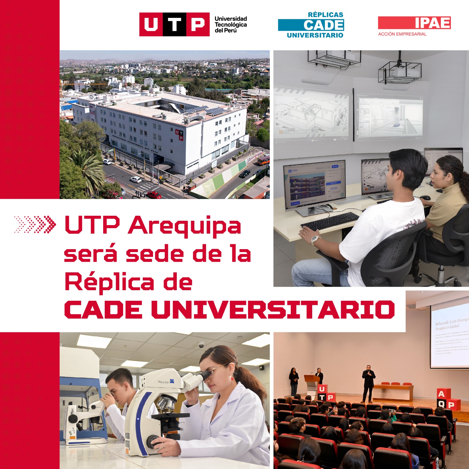LA RÉPLICA DE “CADE UNIVERSITARIO 2025: ¡CIUDADANÍA ACTIVA! ¡DEMOCRACIA VIVA!” LLEGA A LA CIUDAD DE AREQUIPA JUNTO A LA UTP