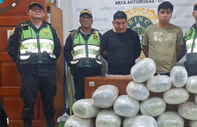 Incautan más de 100 kg de droga y desarticulan a presunta banda criminal