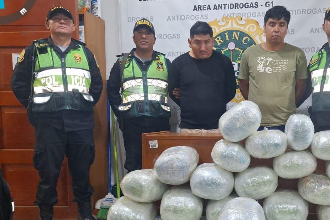 Incautan más de 100 kg de droga y desarticulan a presunta banda criminal