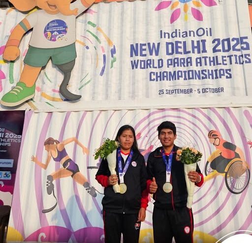 Paradeportista cusqueña ganó medalla de oro en el Mundial de India