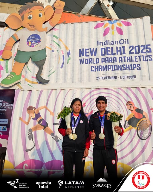 Paradeportista cusqueña ganó medalla de oro en el Mundial de India