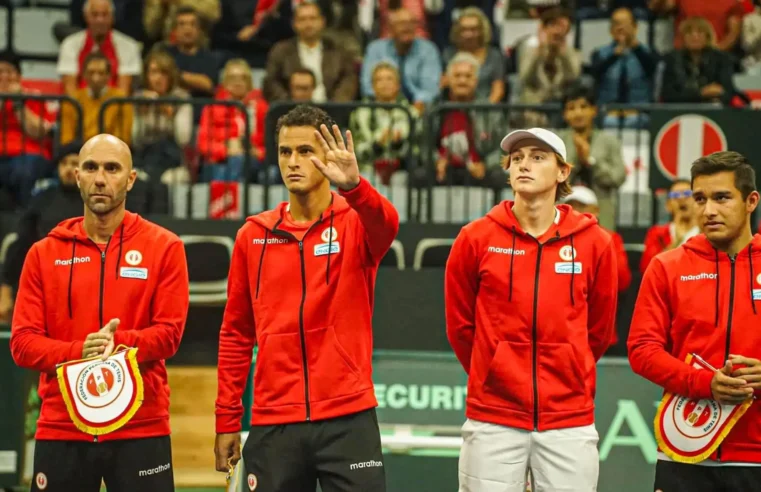La selección peruana de tenis entrena para jugar la Copa Davis