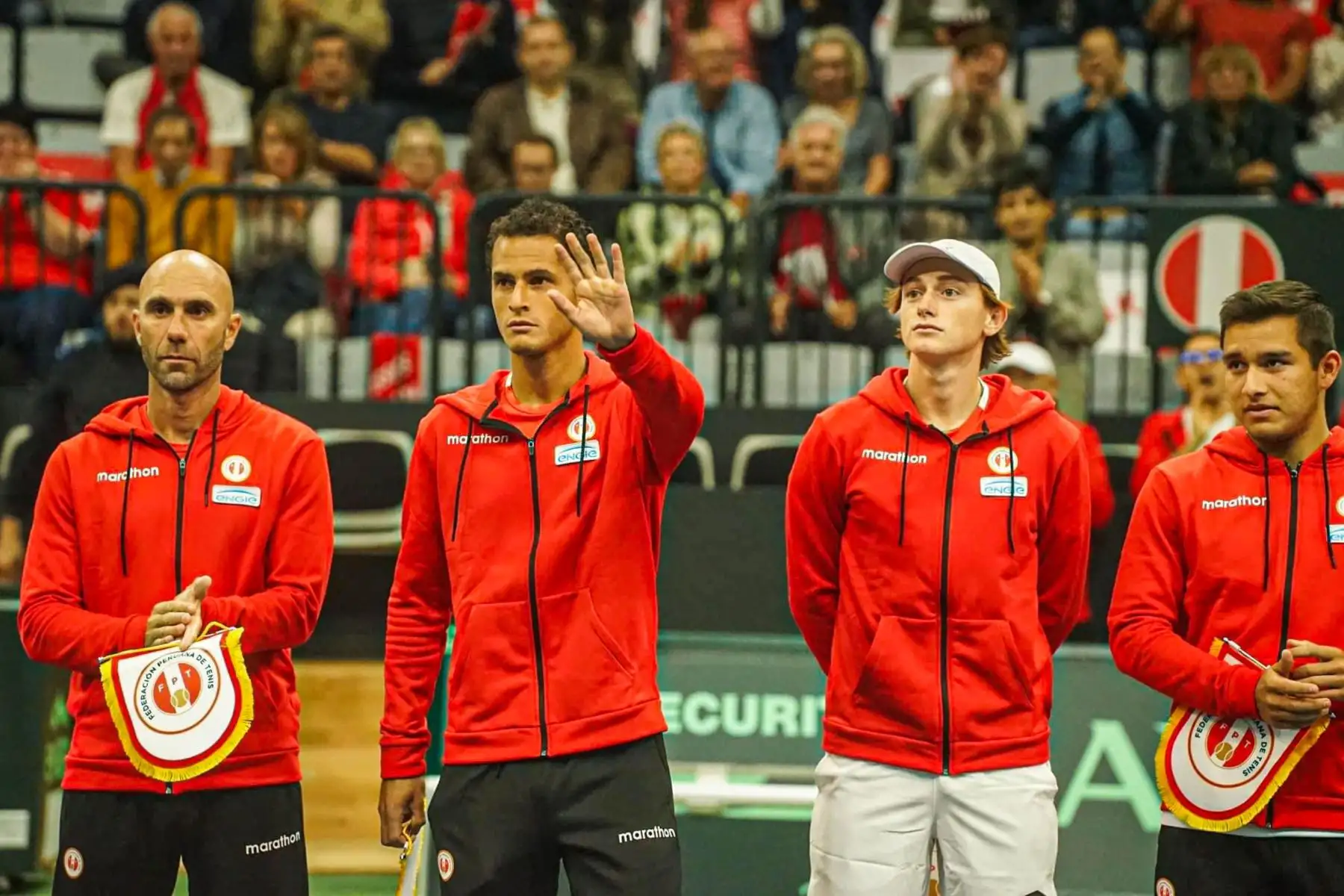 La selección peruana de tenis entrena para jugar la Copa Davis