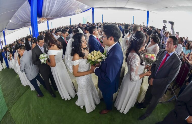 Parejas ahorrarán más de S/ 470 en matrimonio civil comunitario