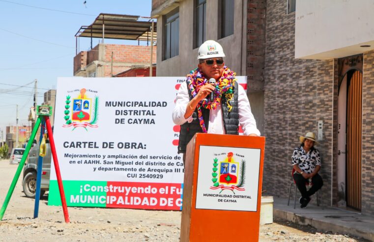 Mejorarán pistas y veredas de diversos pueblos en Cayma