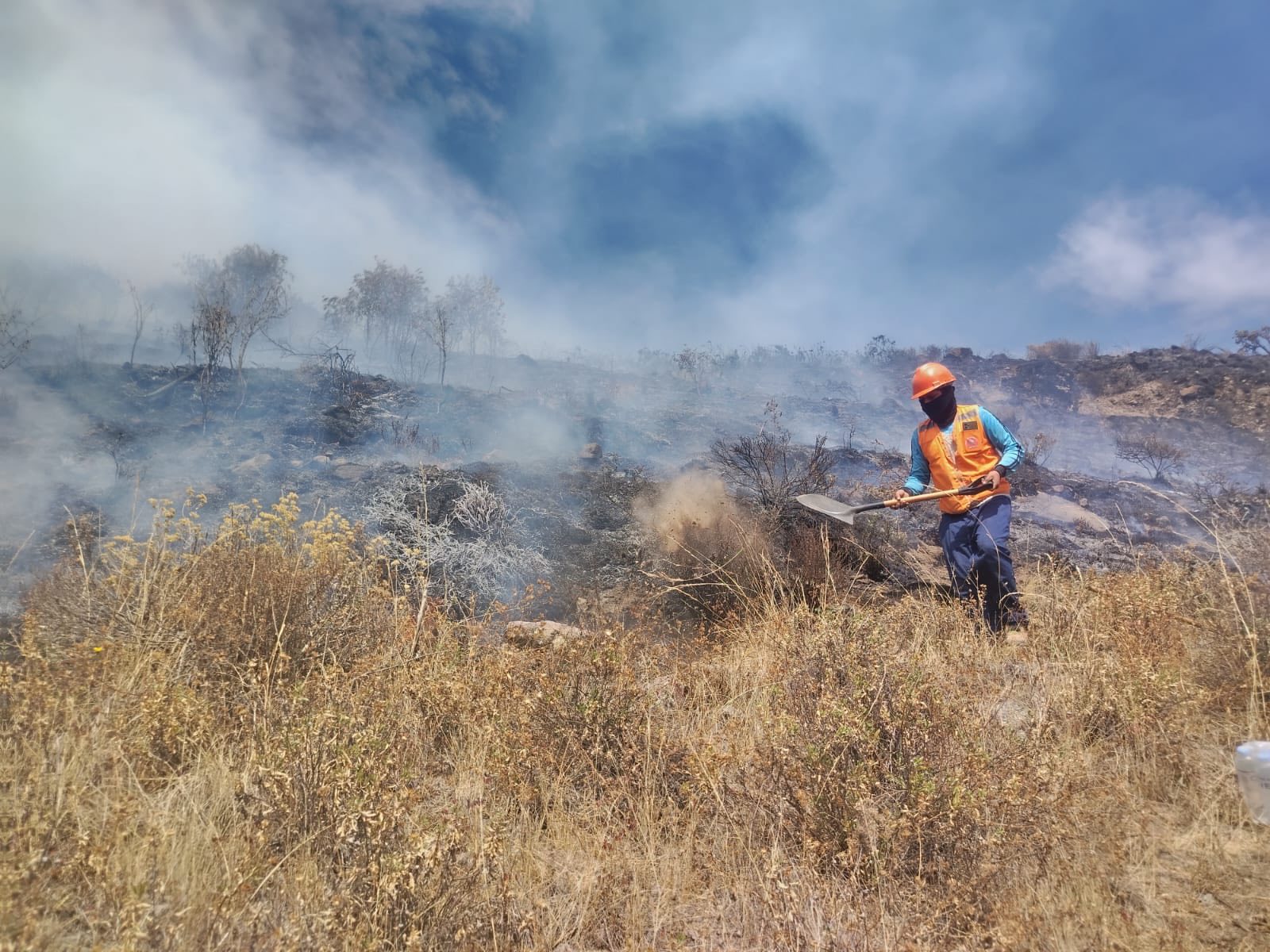 Incendio forestal en Cotahuasi está activo por más de 30 horas