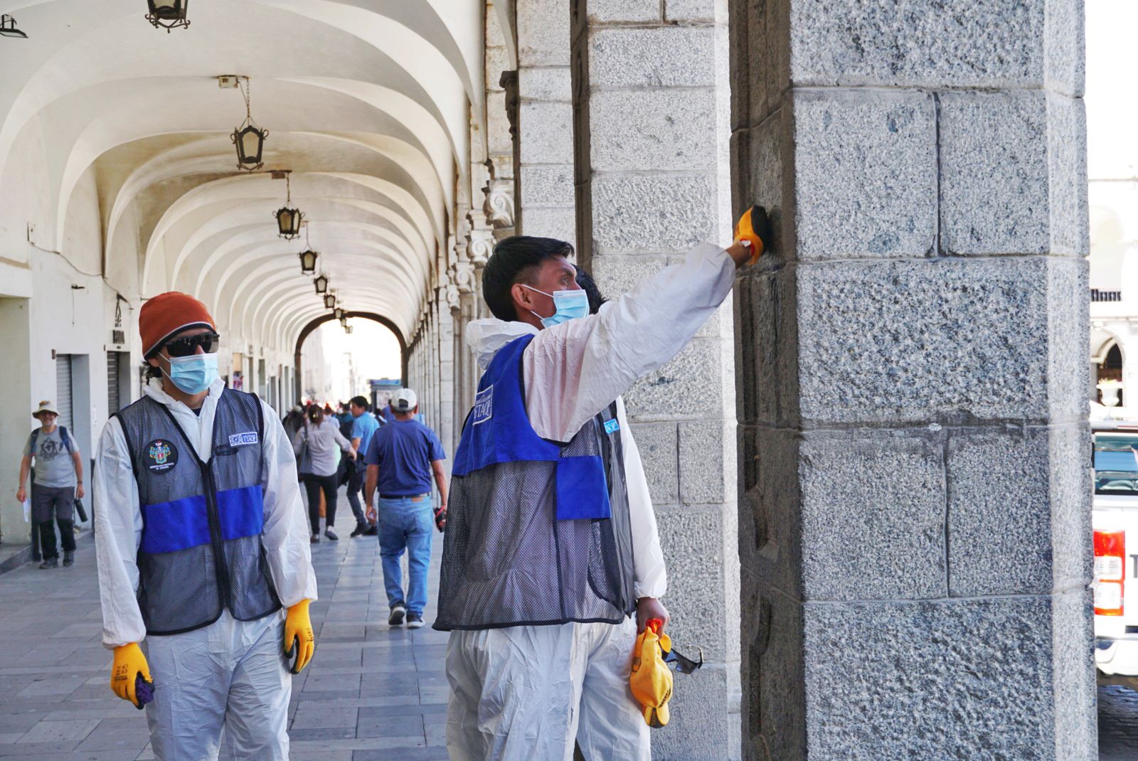 Vandalismo provoca numerosas pintas en el Centro Histórico