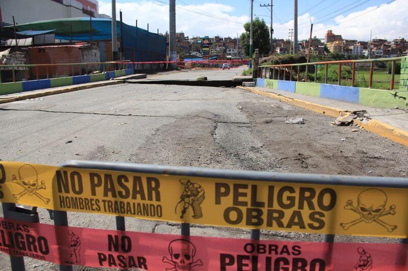 Comerciantes afectados por cierre prolongado del puente Ernesto Gunther