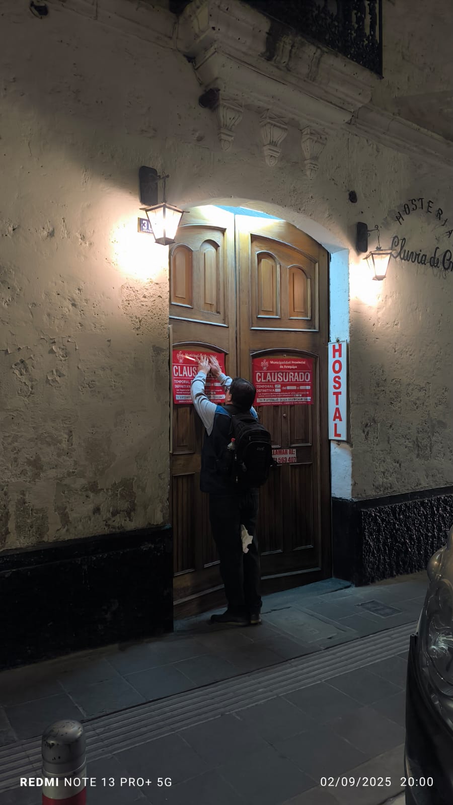 Clausuran hostal de calle Jerusalén en operativo contra la informalidad