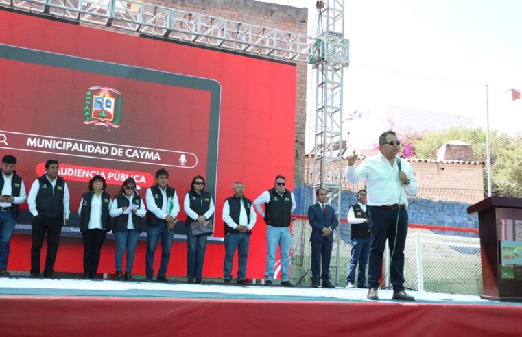 Cayma: realizan segunda audiencia pública de rendición de cuentas